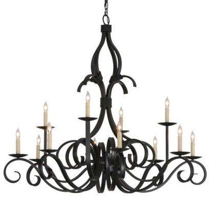 Meyda Tiffany Cypress 12 Light 48" Wide Taper Candle Style Chandelier
