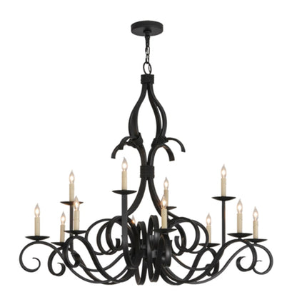 Meyda Tiffany Cypress 12 Light 48" Wide Taper Candle Style Chandelier