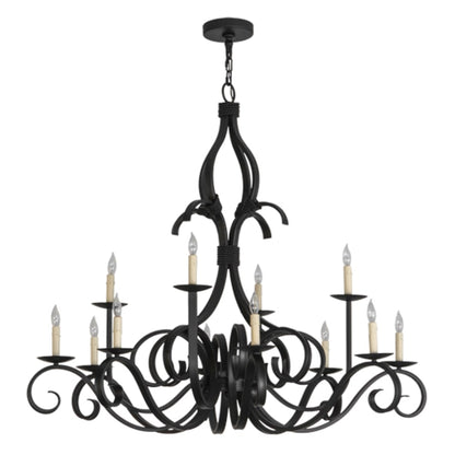 Meyda Tiffany Cypress 12 Light 48" Wide Taper Candle Style Chandelier
