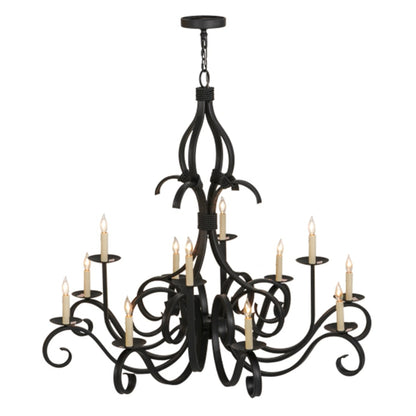 Meyda Tiffany Cypress 12 Light 48" Wide Taper Candle Style Chandelier