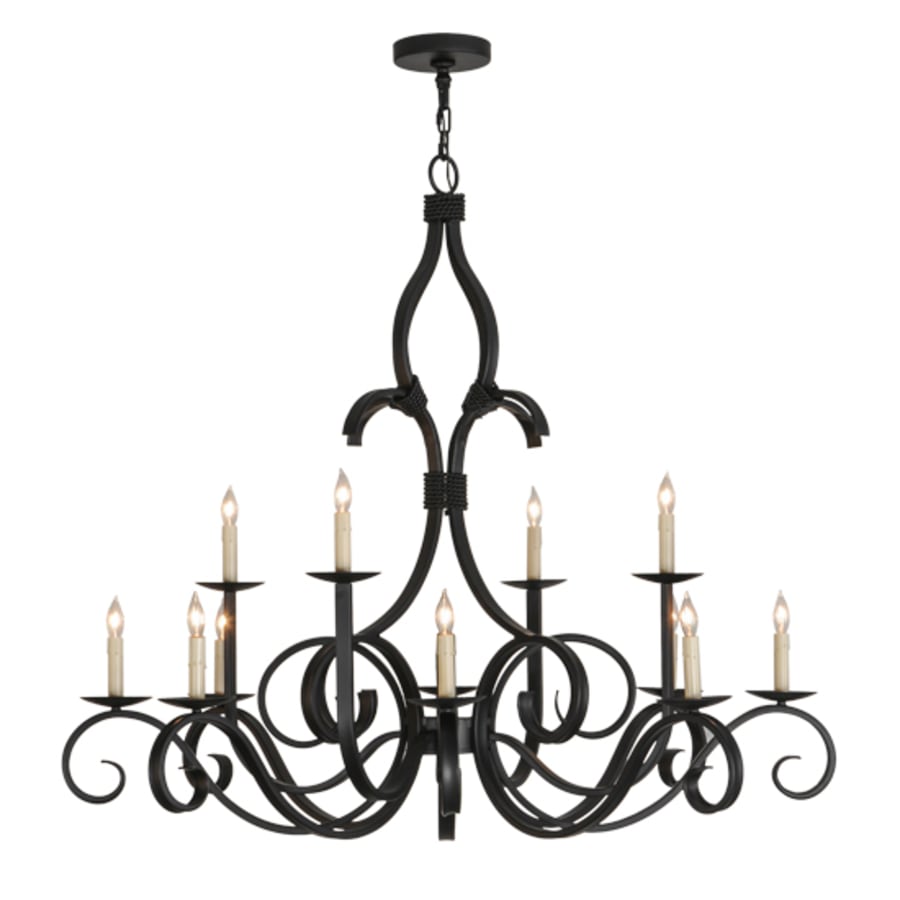 Meyda Tiffany Cypress 12 Light 48" Wide Taper Candle Style Chandelier