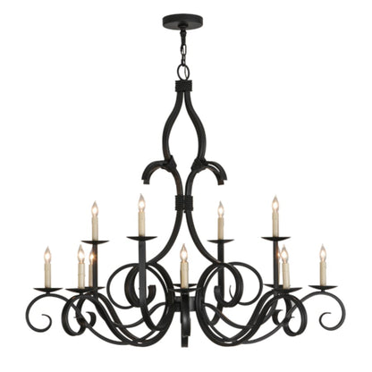 Meyda Tiffany Cypress 12 Light 48" Wide Taper Candle Style Chandelier