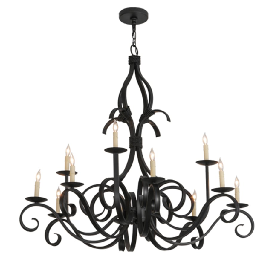 Meyda Tiffany Cypress 12 Light 48" Wide Taper Candle Style Chandelier