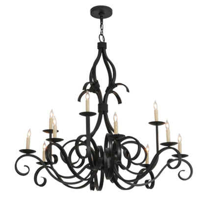 Meyda Tiffany Cypress 12 Light 48" Wide Taper Candle Style Chandelier