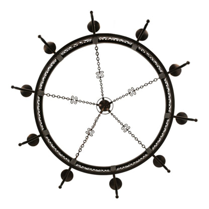 Meyda Tiffany Toscano 10 Light 60" Wide Taper Candle Ring Chandelier