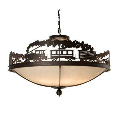 Meyda Tiffany Train 8 Light 48" Wide Pendant