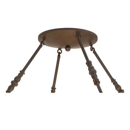 Meyda Tiffany Commerce 4 Light 30" Wide Semi-Flush Bowl Ceiling Fixture