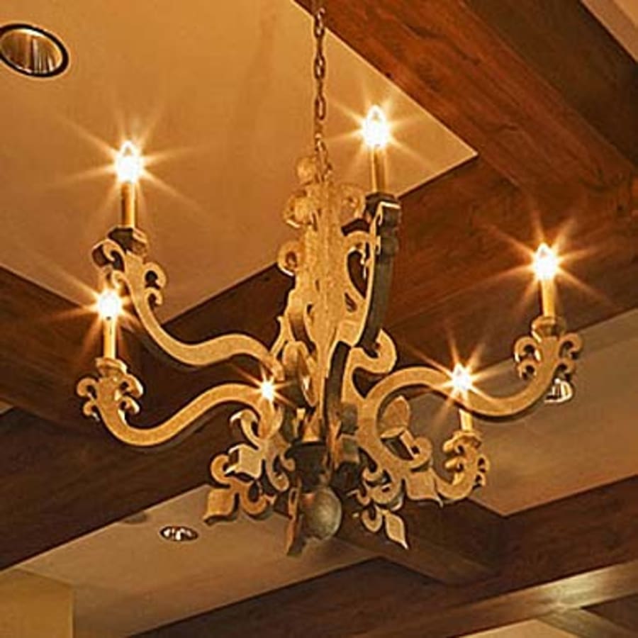 Meyda Tiffany Tristan 6 Light 45" Wide Taper Candle Style Chandelier