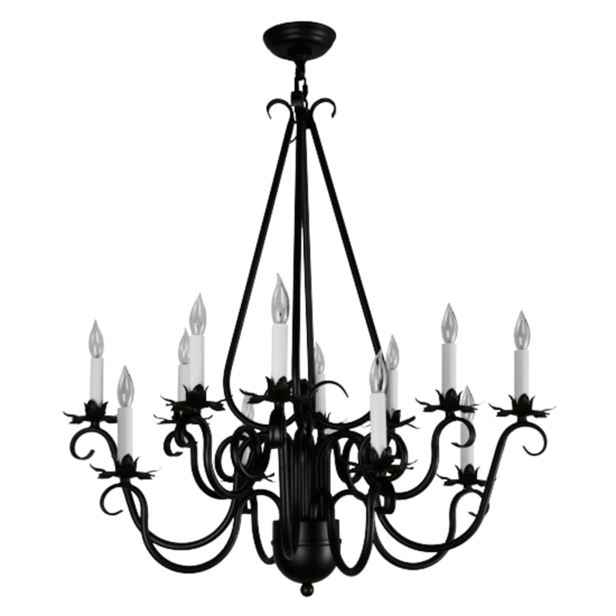 Meyda Tiffany Caleb 12 Light 32" Wide Taper Candle Style Chandelier