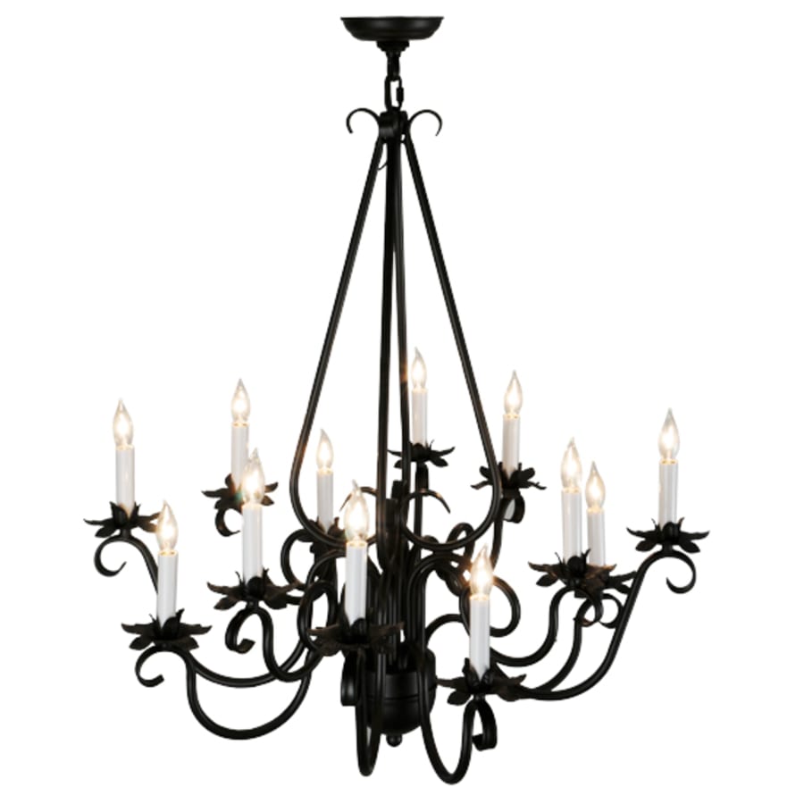 Meyda Tiffany Caleb 12 Light 32" Wide Taper Candle Style Chandelier