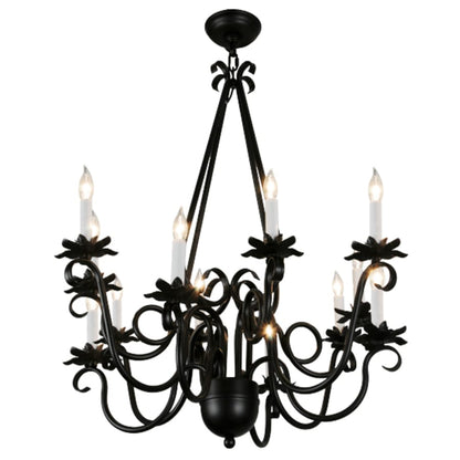 Meyda Tiffany Caleb 12 Light 32" Wide Taper Candle Style Chandelier