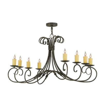 Meyda Tiffany Elon 8 Light 24" Wide Taper Candle Style Chandelier