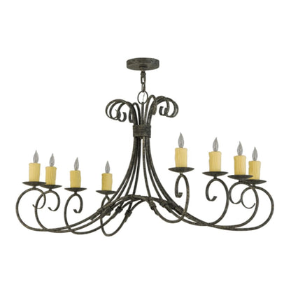 Meyda Tiffany Elon 8 Light 24" Wide Taper Candle Style Chandelier