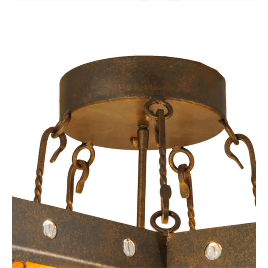 Meyda Tiffany Star 6 Light 36" Wide Semi-Flush Ceiling Fixture