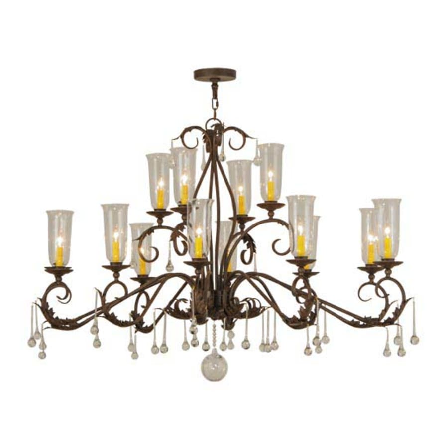 Meyda Tiffany Long Windsor 14 Light 38" Wide Chandelier