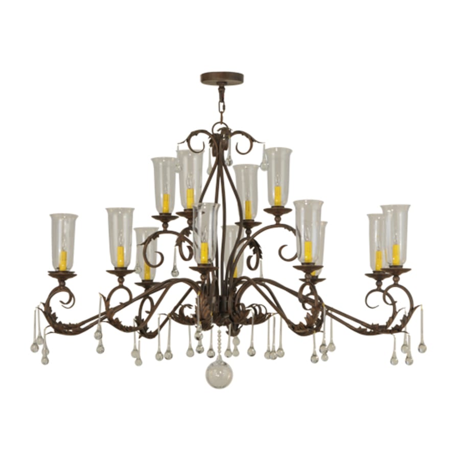 Meyda Tiffany Long Windsor 14 Light 38" Wide Chandelier