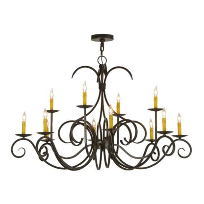 Meyda Tiffany Cypress 12 Light 48" Wide Taper Candle Style Chandelier