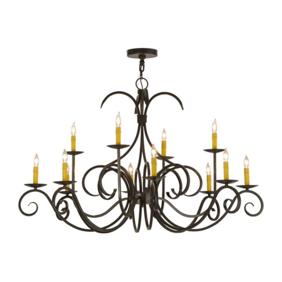 Meyda Tiffany Cypress 12 Light 48" Wide Taper Candle Style Chandelier