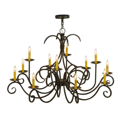 Meyda Tiffany Cypress 12 Light 48" Wide Taper Candle Style Chandelier