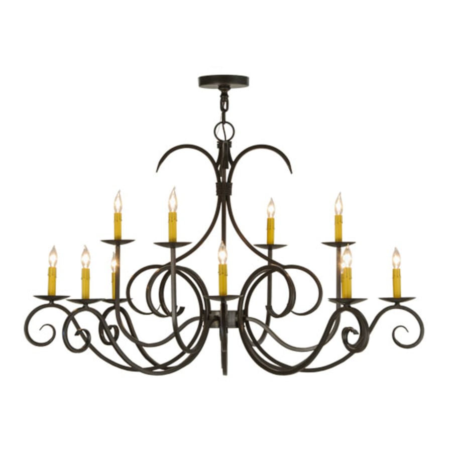 Meyda Tiffany Cypress 12 Light 48" Wide Taper Candle Style Chandelier