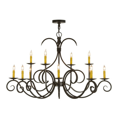 Meyda Tiffany Cypress 12 Light 48" Wide Taper Candle Style Chandelier