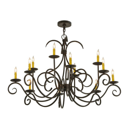 Meyda Tiffany Cypress 12 Light 48" Wide Taper Candle Style Chandelier