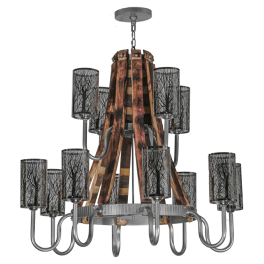 Meyda Tiffany Barrel Stave 12 Light 44" Wide Chandelier