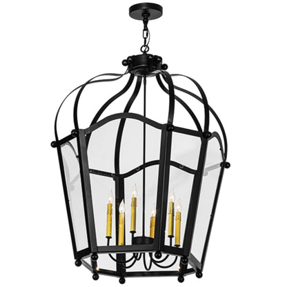 Meyda Tiffany Citadel 6 Light 33" Wide Taper Candle Pendant