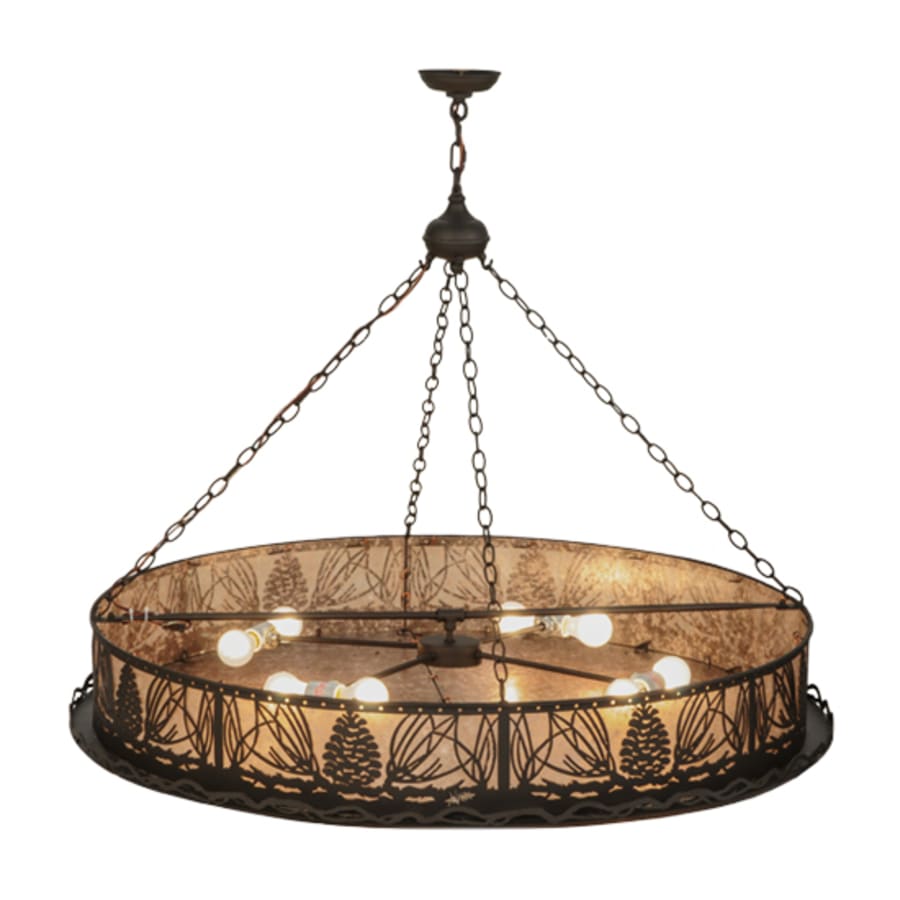 Meyda Tiffany Mountain Pine 8 Light 48" Wide Suspension Pendant