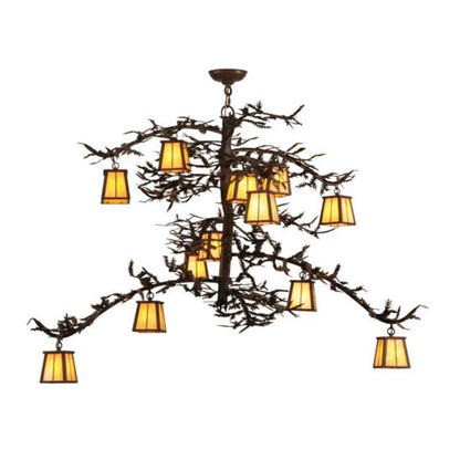 Meyda Tiffany Pine Branch Valley View 12 Light 42" Wide Chandelier