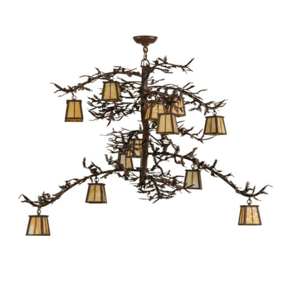 Meyda Tiffany Pine Branch Valley View 12 Light 42" Wide Chandelier