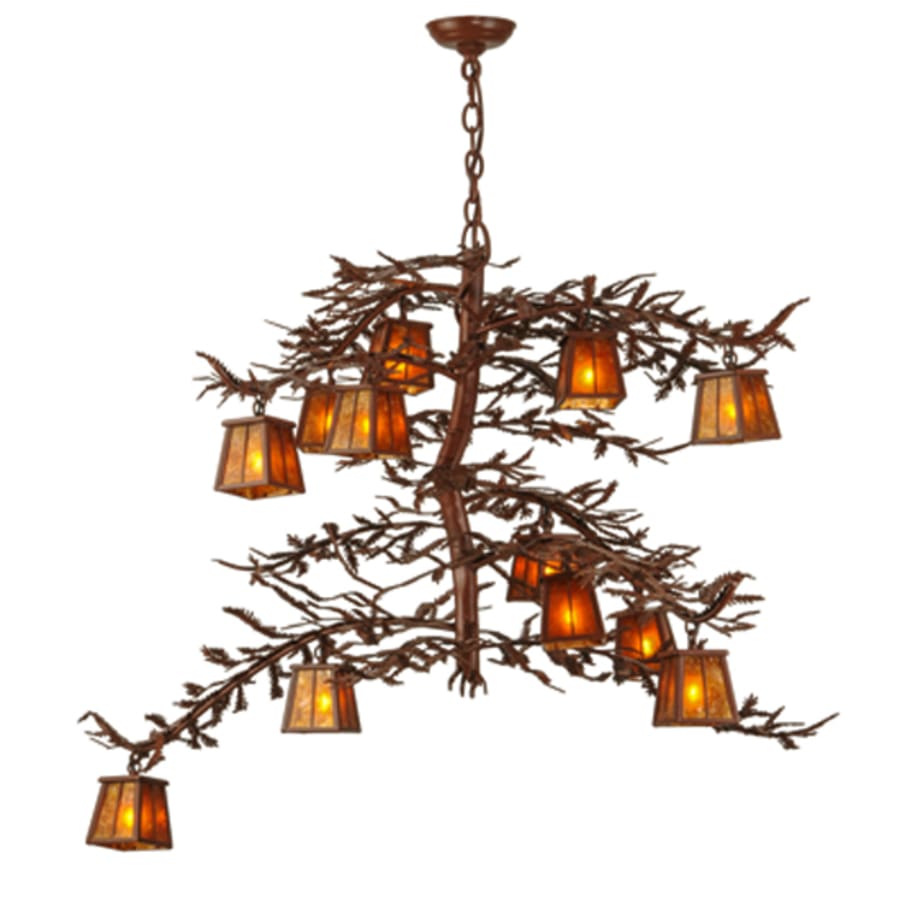Meyda Tiffany Pine Branch 12 Light 48" Wide Chandelier