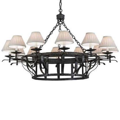 Meyda Tiffany Ethel 12 Light 52" Wide Ring Chandelier