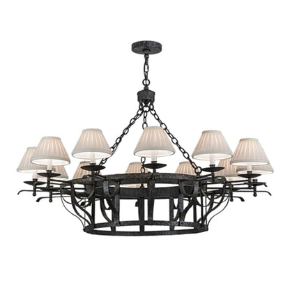 Meyda Tiffany Ethel 12 Light 52" Wide Ring Chandelier