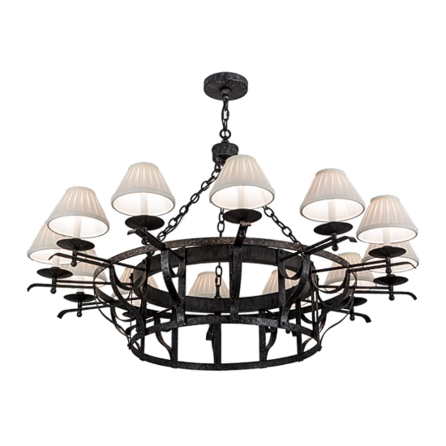 Meyda Tiffany Ethel 12 Light 52" Wide Ring Chandelier