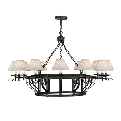 Meyda Tiffany Ethel 12 Light 52" Wide Ring Chandelier