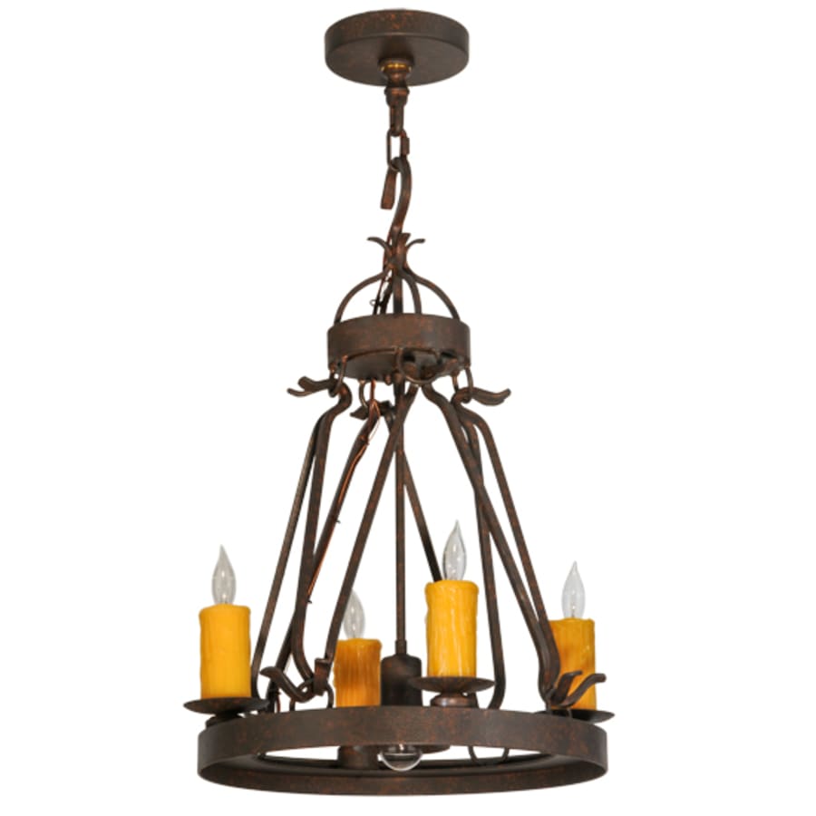 Meyda Tiffany Lakeshore 4 Light 18" Wide Taper Candle Multi Light Pendant
