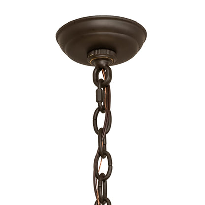 Meyda Tiffany Greenbriar Oak 3 Light 24" Wide Pendant