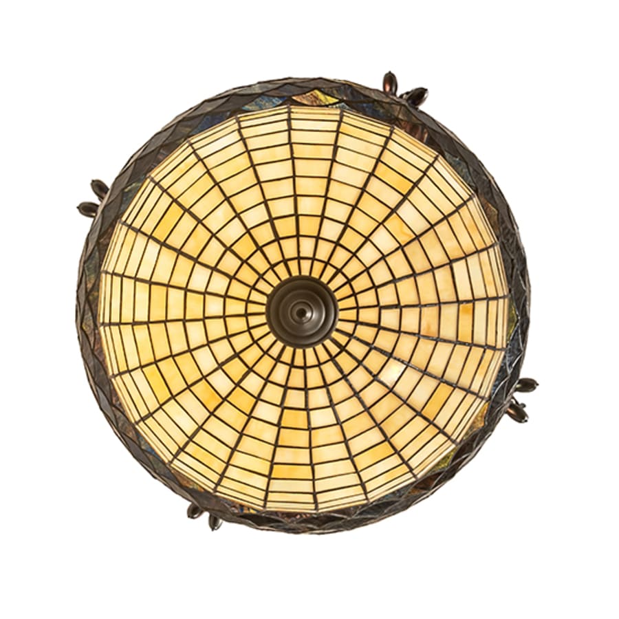 Meyda Tiffany Greenbriar Oak 3 Light 24" Wide Pendant