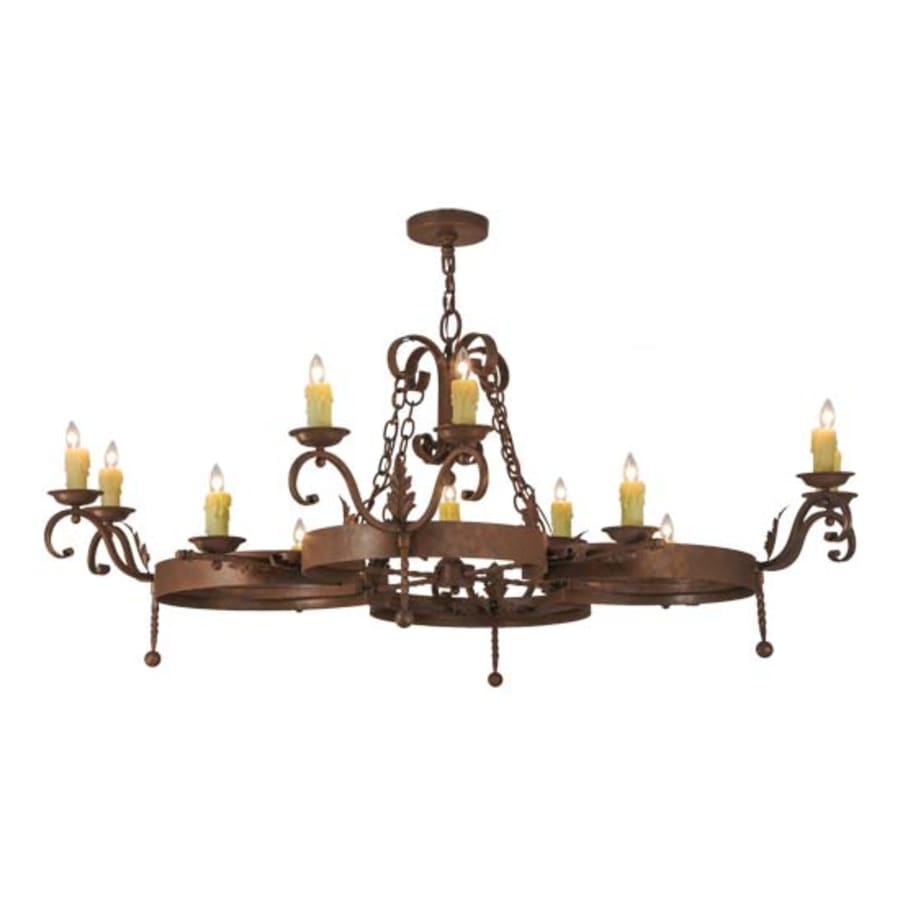 Meyda Tiffany Andorra 12 Light 60" Wide Taper Candle Style Chandelier