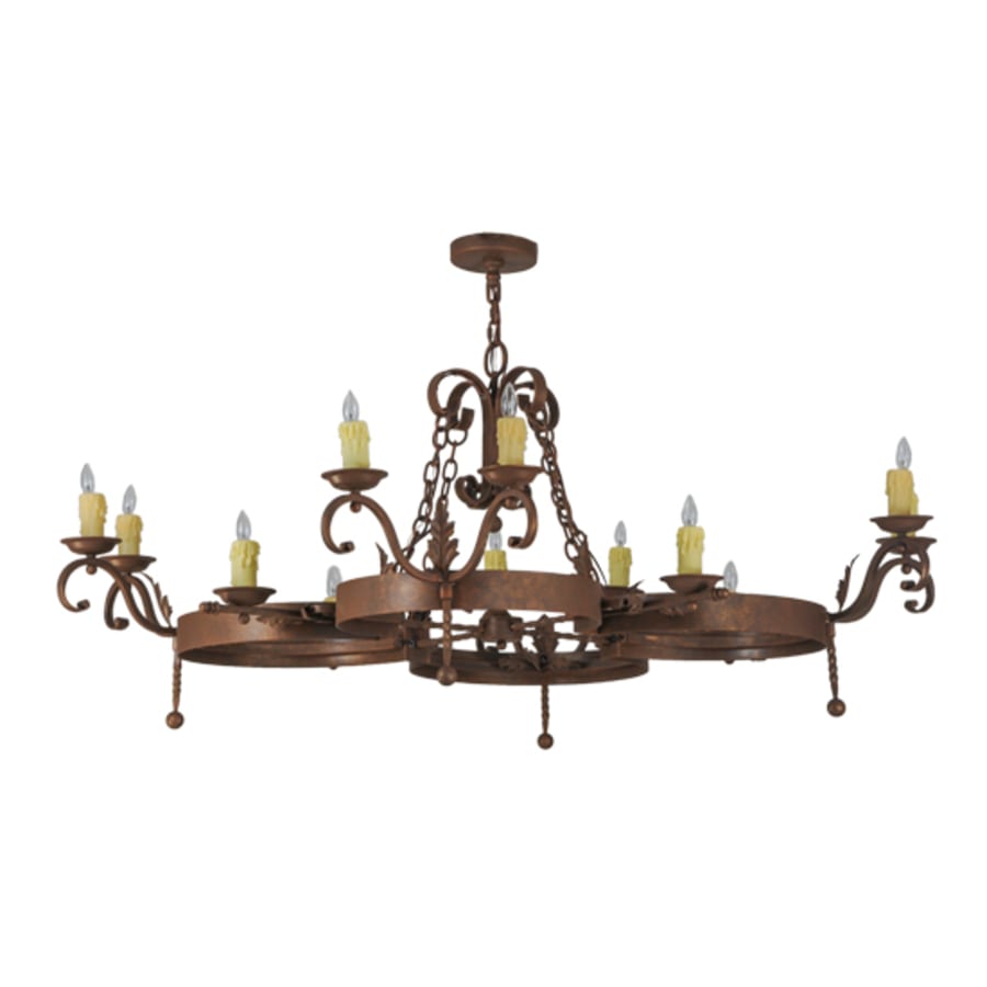 Meyda Tiffany Andorra 12 Light 60" Wide Taper Candle Style Chandelier