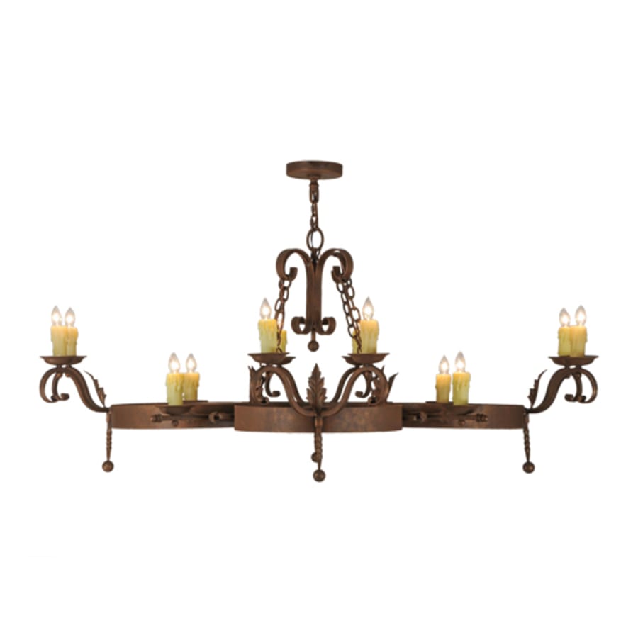 Meyda Tiffany Andorra 12 Light 60" Wide Taper Candle Style Chandelier
