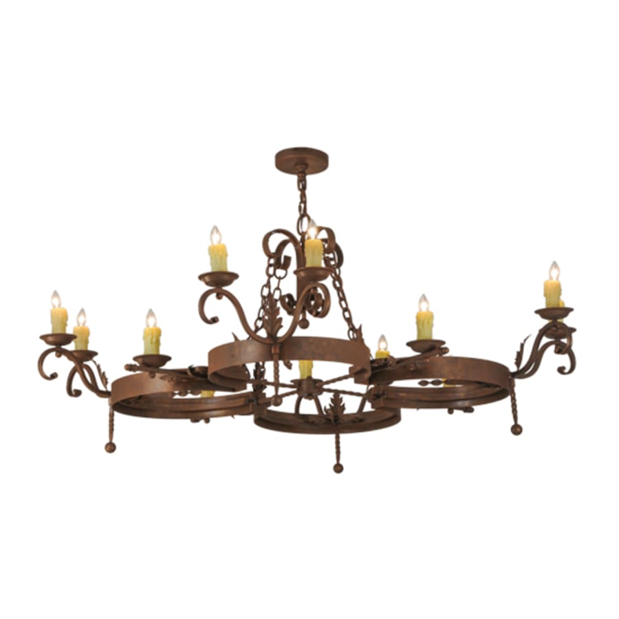 Meyda Tiffany Andorra 12 Light 60" Wide Taper Candle Style Chandelier