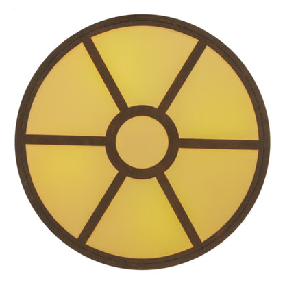 Meyda Tiffany Donya 4 Light 26" Wide Semi-Flush Drum Ceiling Fixture - Gilded Tobacco Finish