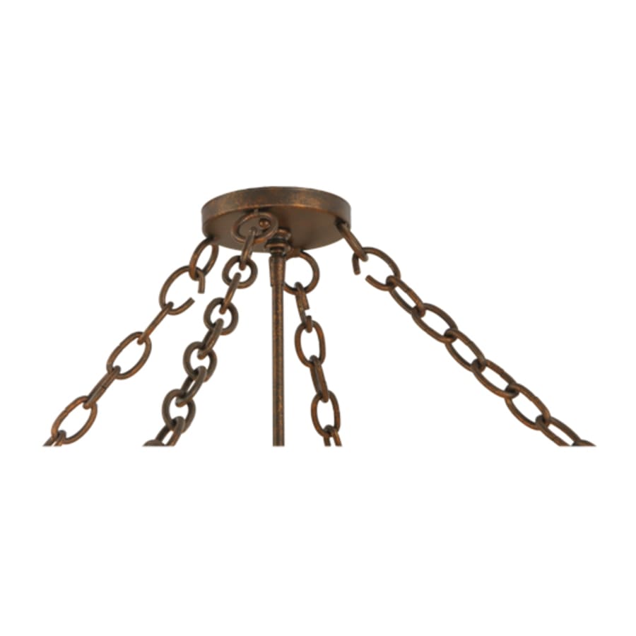Meyda Tiffany Donya 4 Light 26" Wide Semi-Flush Drum Ceiling Fixture - Gilded Tobacco Finish