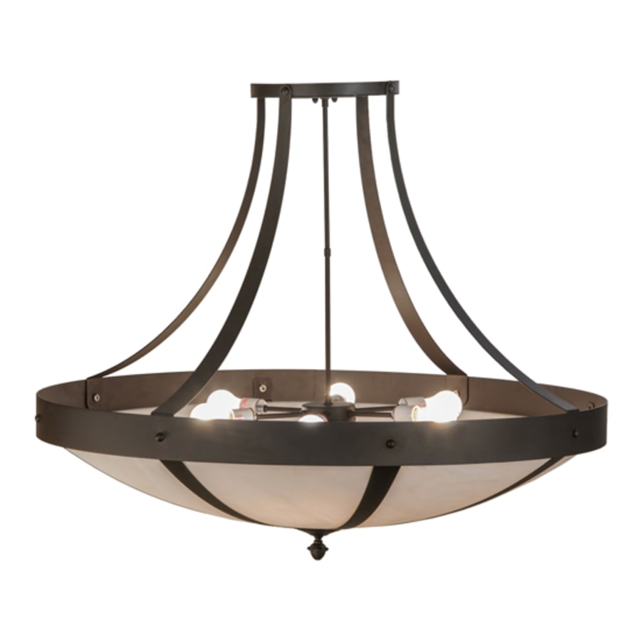 Meyda Tiffany Urban 6 Light 42" Wide Semi-Flush Bowl Ceiling Fixture