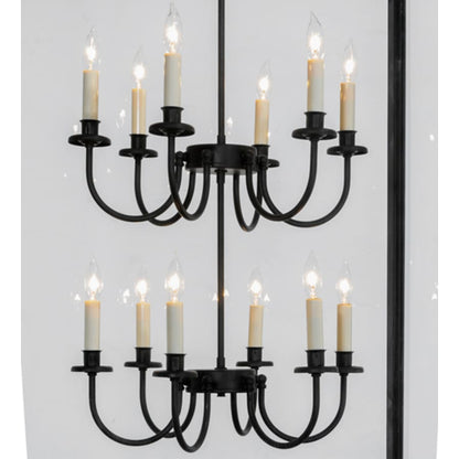 Meyda Tiffany Rennes 12 Light 43" Wide Taper Candle Pendant