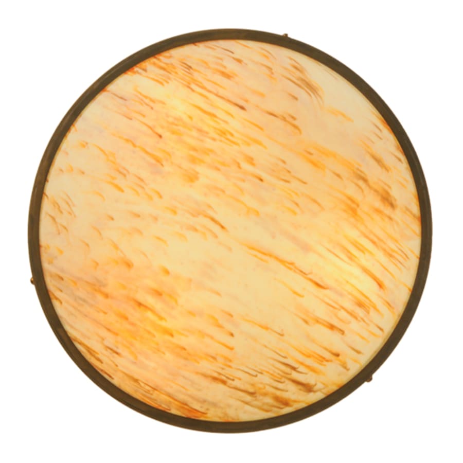 Meyda Tiffany Dionne 3 Light 30" Wide Semi-Flush Bowl Ceiling Fixture - Antique Copper Finish