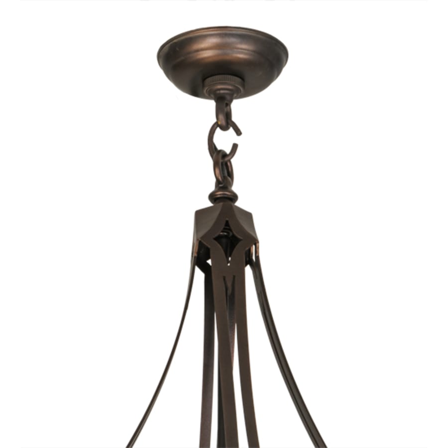 Meyda Tiffany Fleur-de-lis 10 Light 57" Wide Pendant