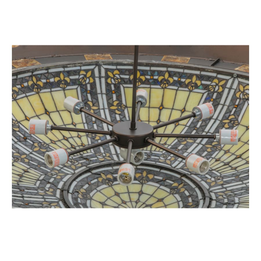 Meyda Tiffany Fleur-de-lis 10 Light 57" Wide Pendant